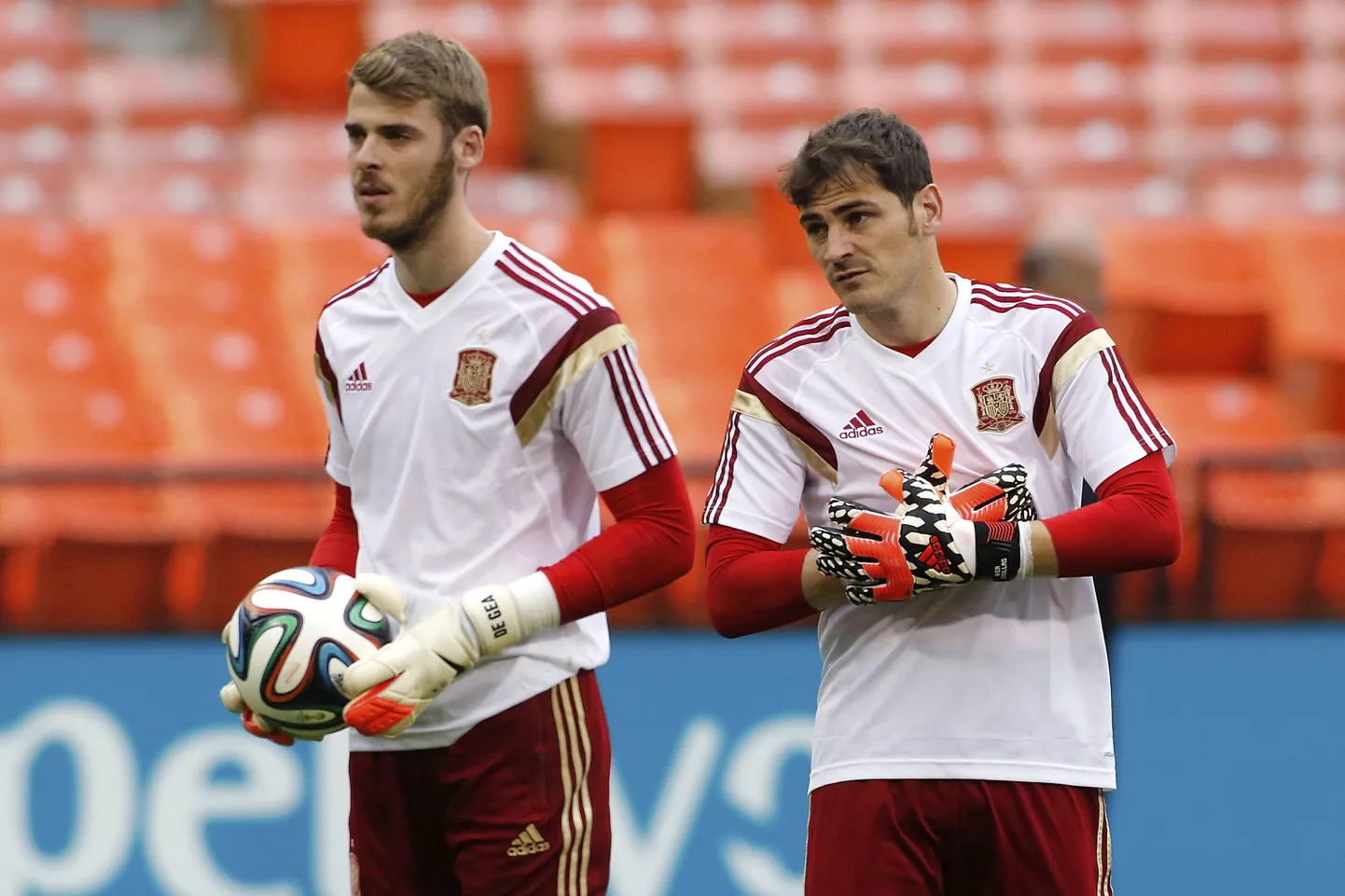 David de Gea (vasakul) ja Iker Casillas