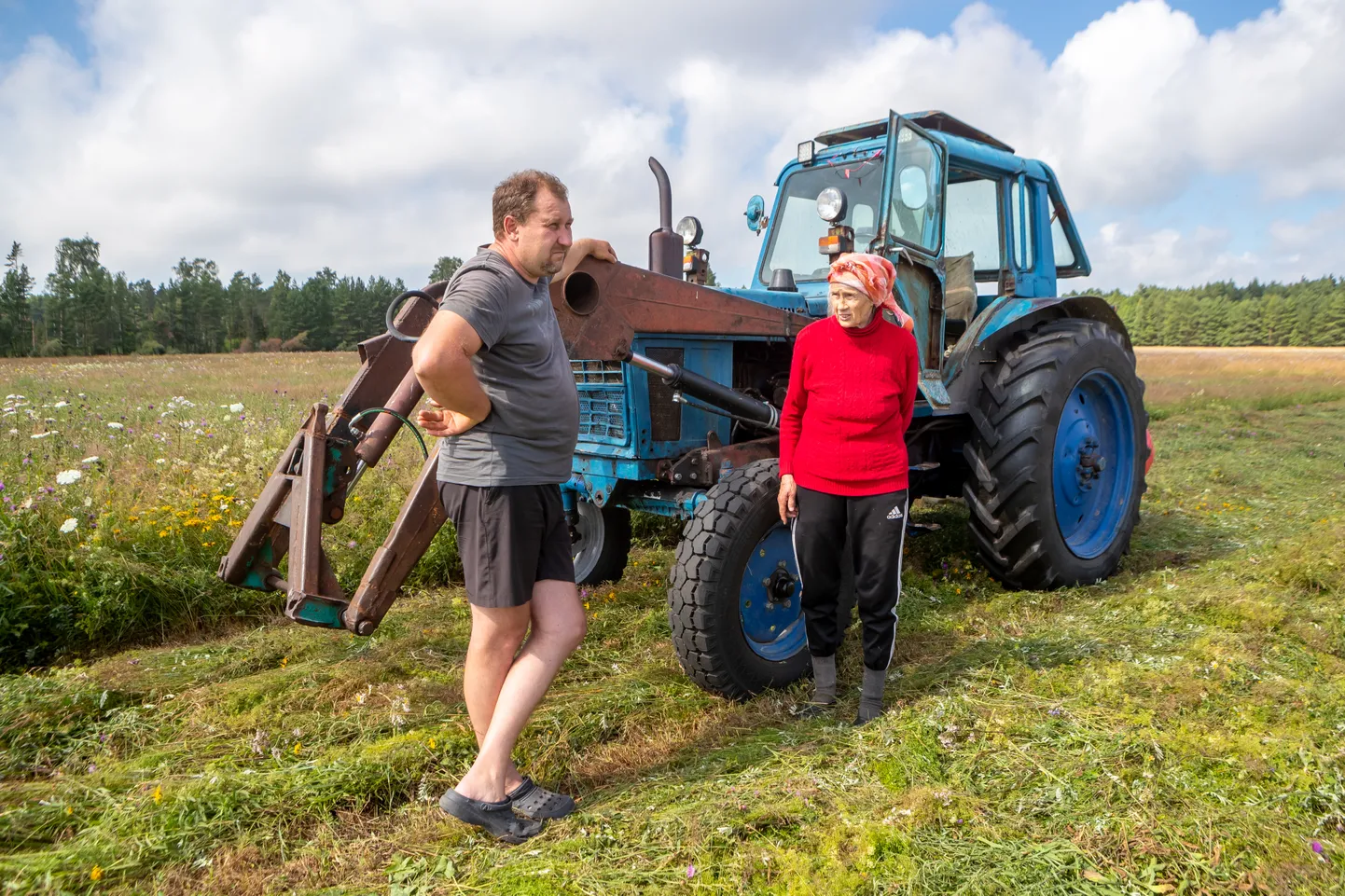 TÖÖ LÄHEB EDASI: Janno Vahter võtab üle ämmale Marje Jõgile kuuluva Matu talu.