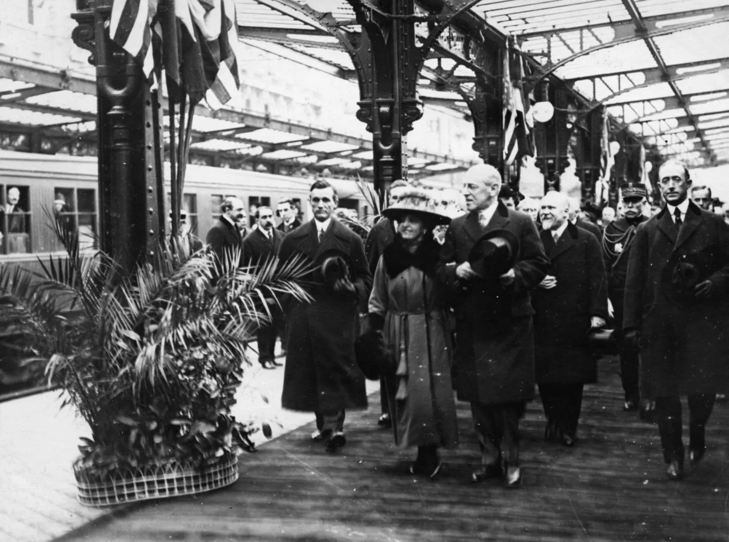 Woodrow Wilson 1918. aastal Pariisis oma Euroopa visiidi käigus.