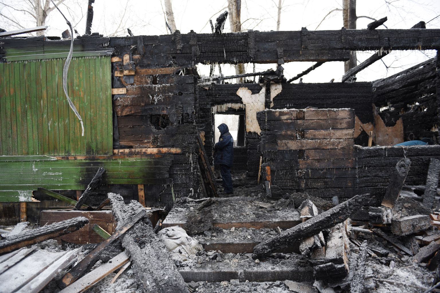 Kesk-Venemaal Tomski oblastis sai puithoone põlengus surma 11 inimest.