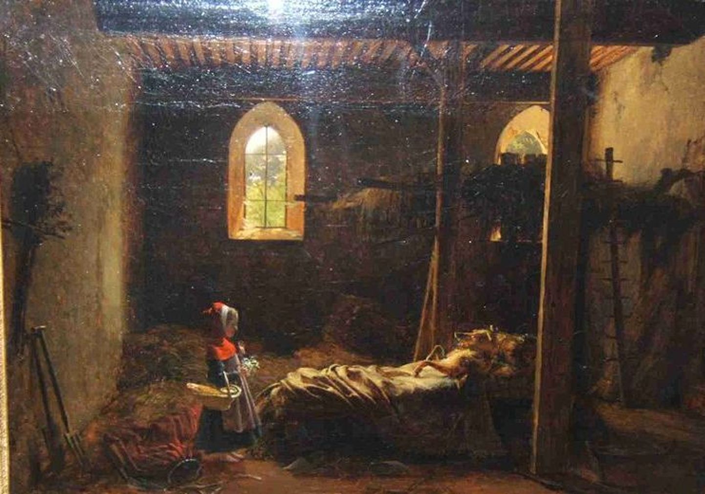 Kus asuvad muinasjutu «Punamütsike» juured? Fotol 19. sajandi maal, mis kujutab Punamütsikest ja hunti