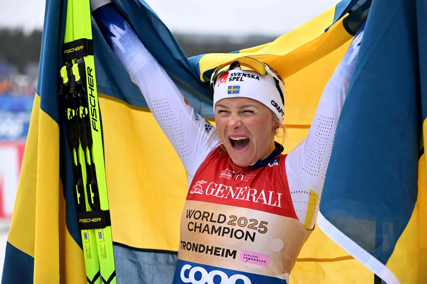 Frida Karlsson võitis Trondheimi MMil kulla nii 50 km maratonis kui ka teatesõidus.