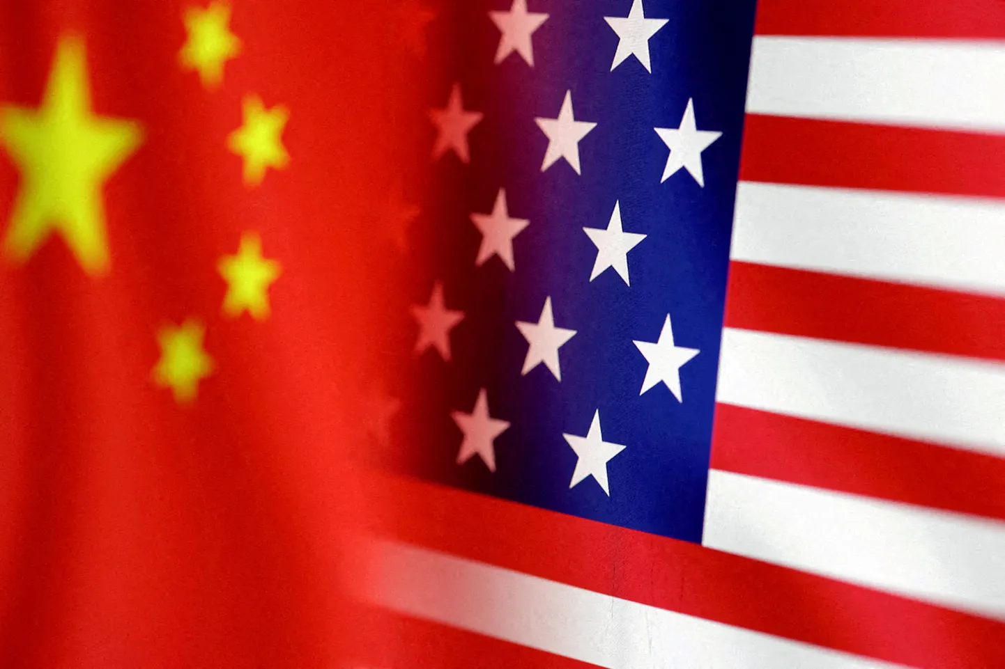USA ja Hiina lipud