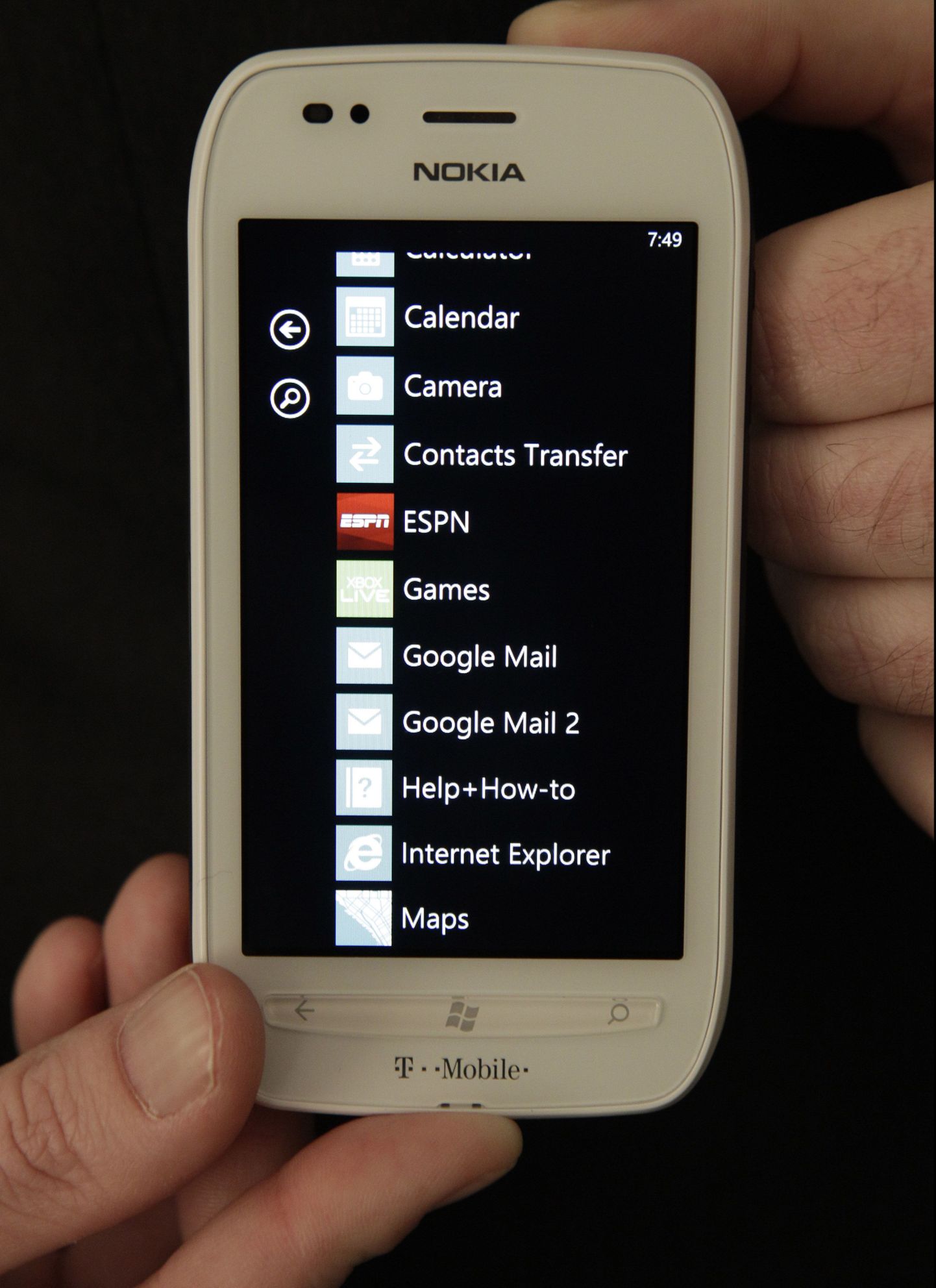 Nokia Lumia 710.