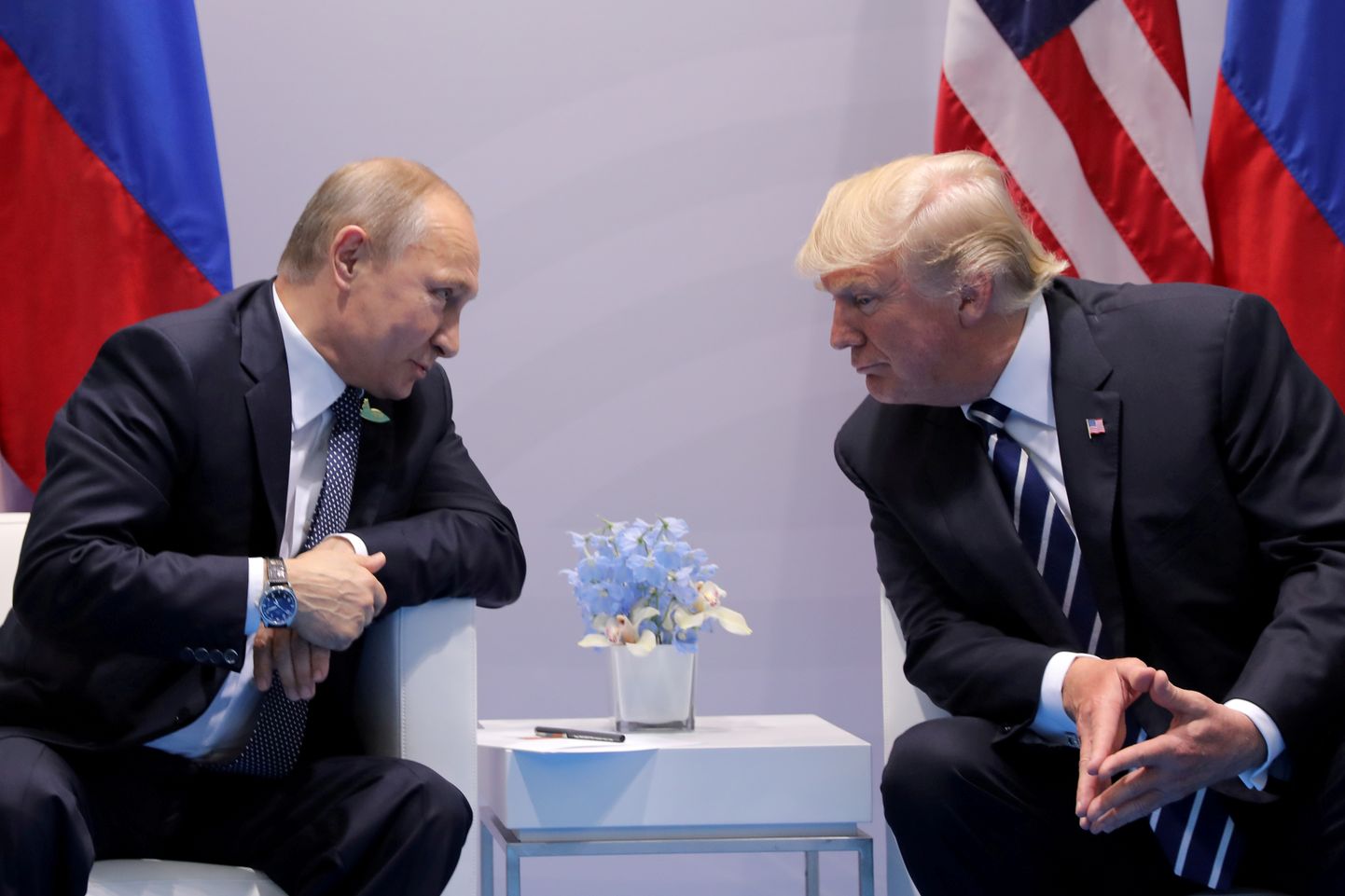 Vladimir Putin ja Donalt Trump 7. juulil 2017. aastal.