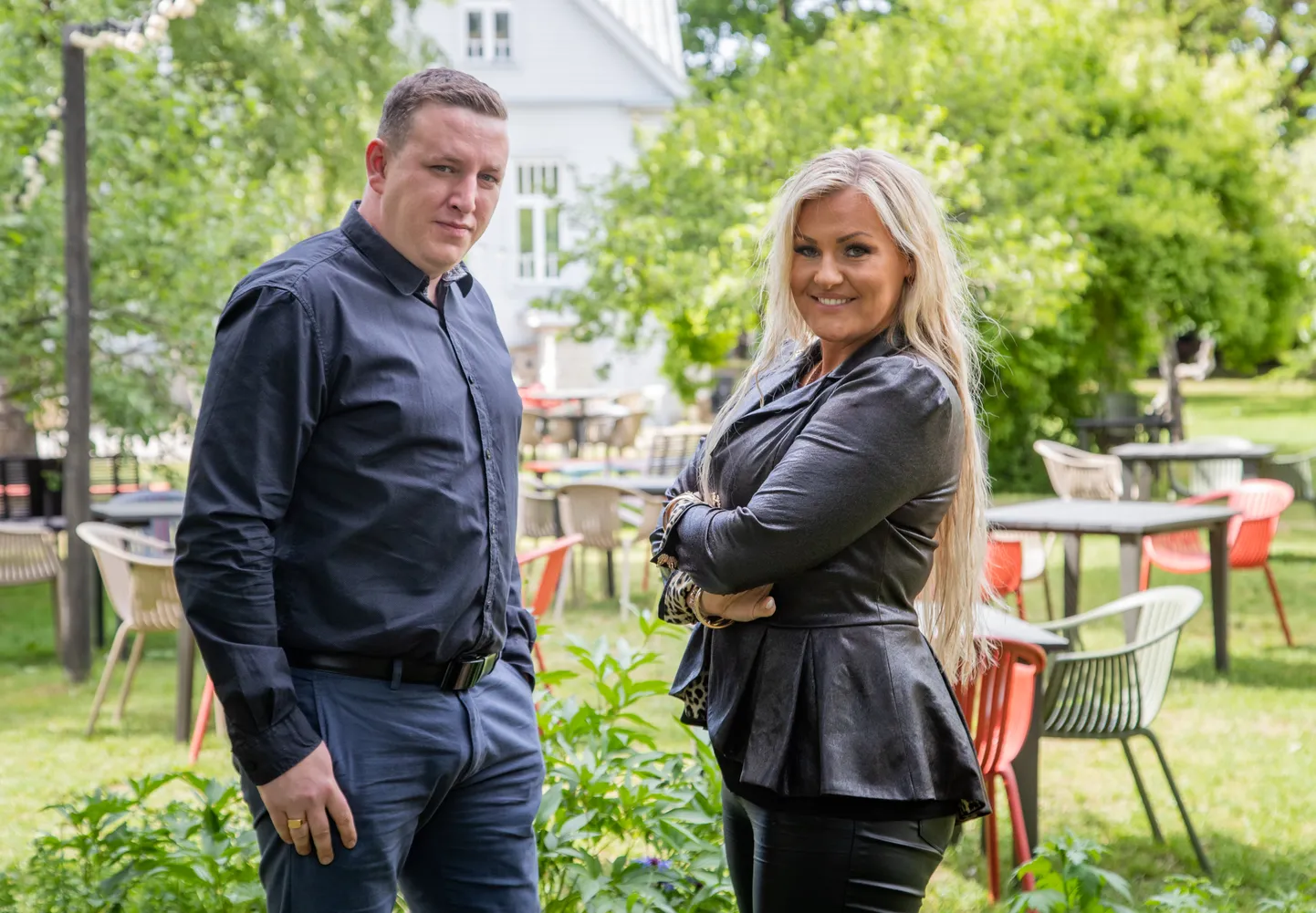 Nüüdseks endised bändiliikmed Edvin ja Sünne.