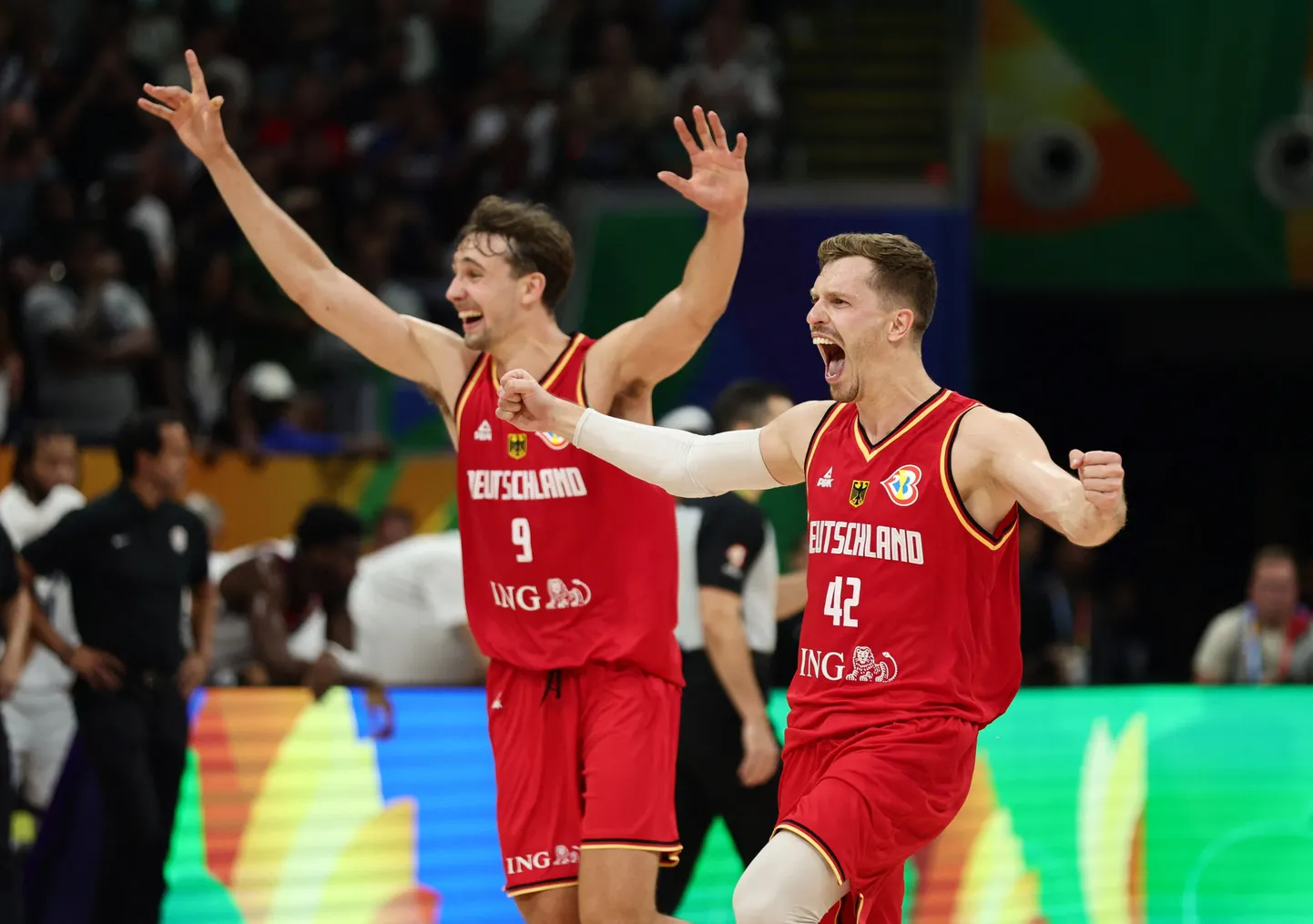 Andreas Obst (paremal) ja Franz Wagner mängisid Saksamaa võidus pearolle.