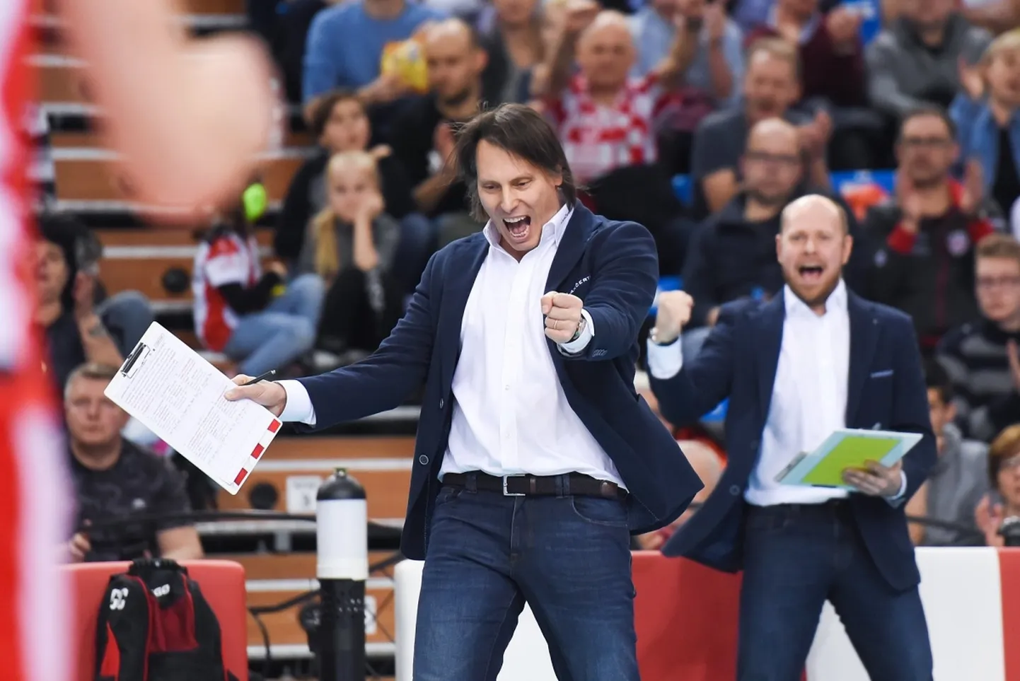 Gheorghe Cretu ja Alar Rikberg rõõmustamas.