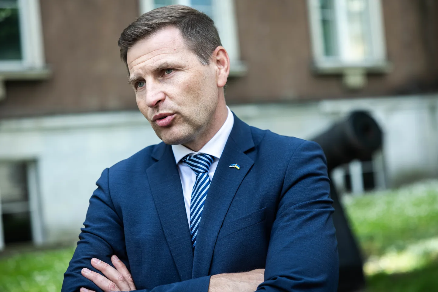 17.06.2024, Tallinn. Riigkaitsekomisjoni väljasõiduistung Kaitseministeeriumis. Kaitseminister Hanno Pevkur.