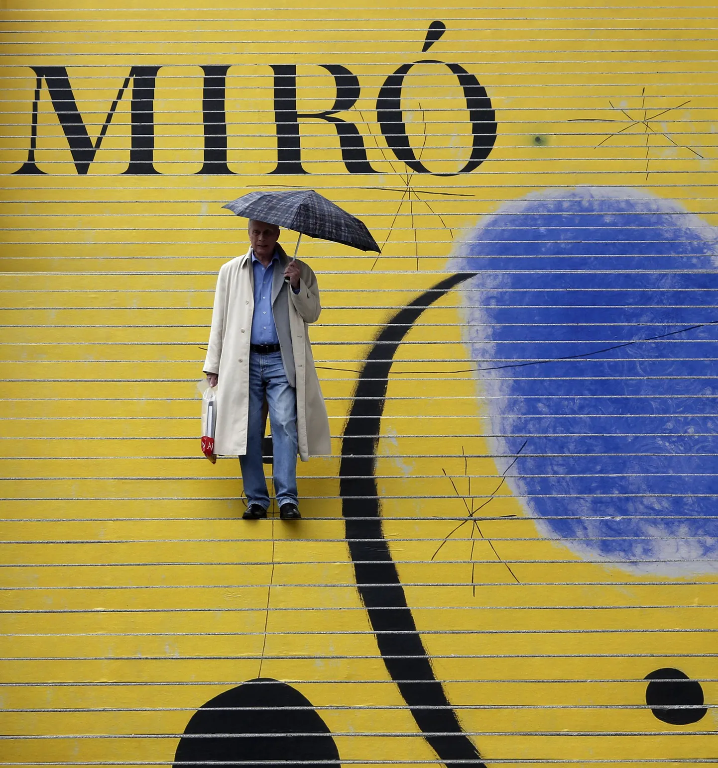 Joan Miró näituse trepireklaam