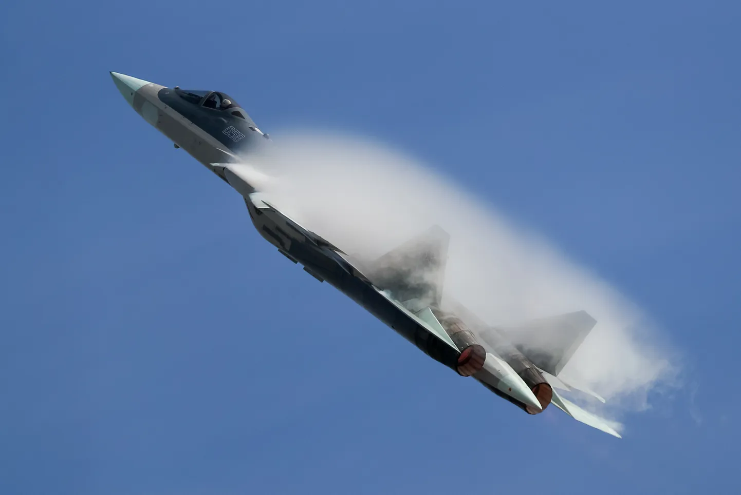 Vene hävituslennuk Su-57.