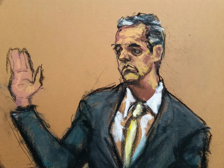 Visandid kohtusaalist. Michael Cohen.