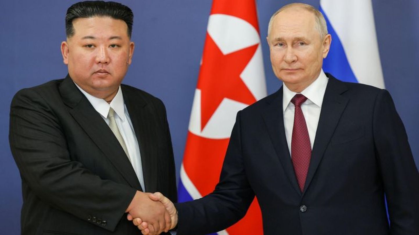 Ким Чен Ын и Владимир Путин.