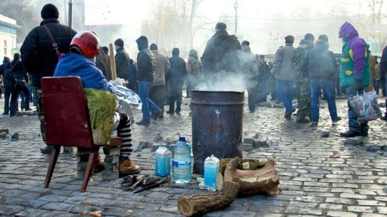 Палаточный лагерь Евромайдана в Киеве стал отдельным «государством» со своими законами и правилами