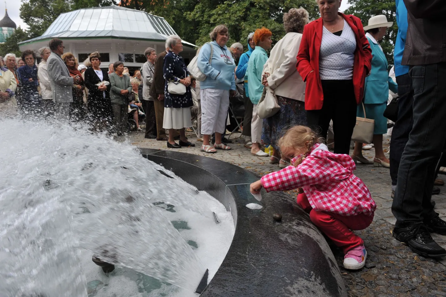 Открытие мемориальной площадки на горке Харью.