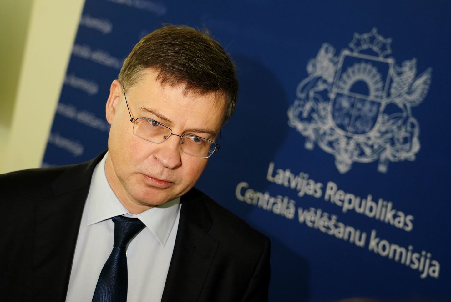 Eiropas Komisijas (EK) priekšsēdētājas izpildvietnieks Valdis Dombrovskis (JV).