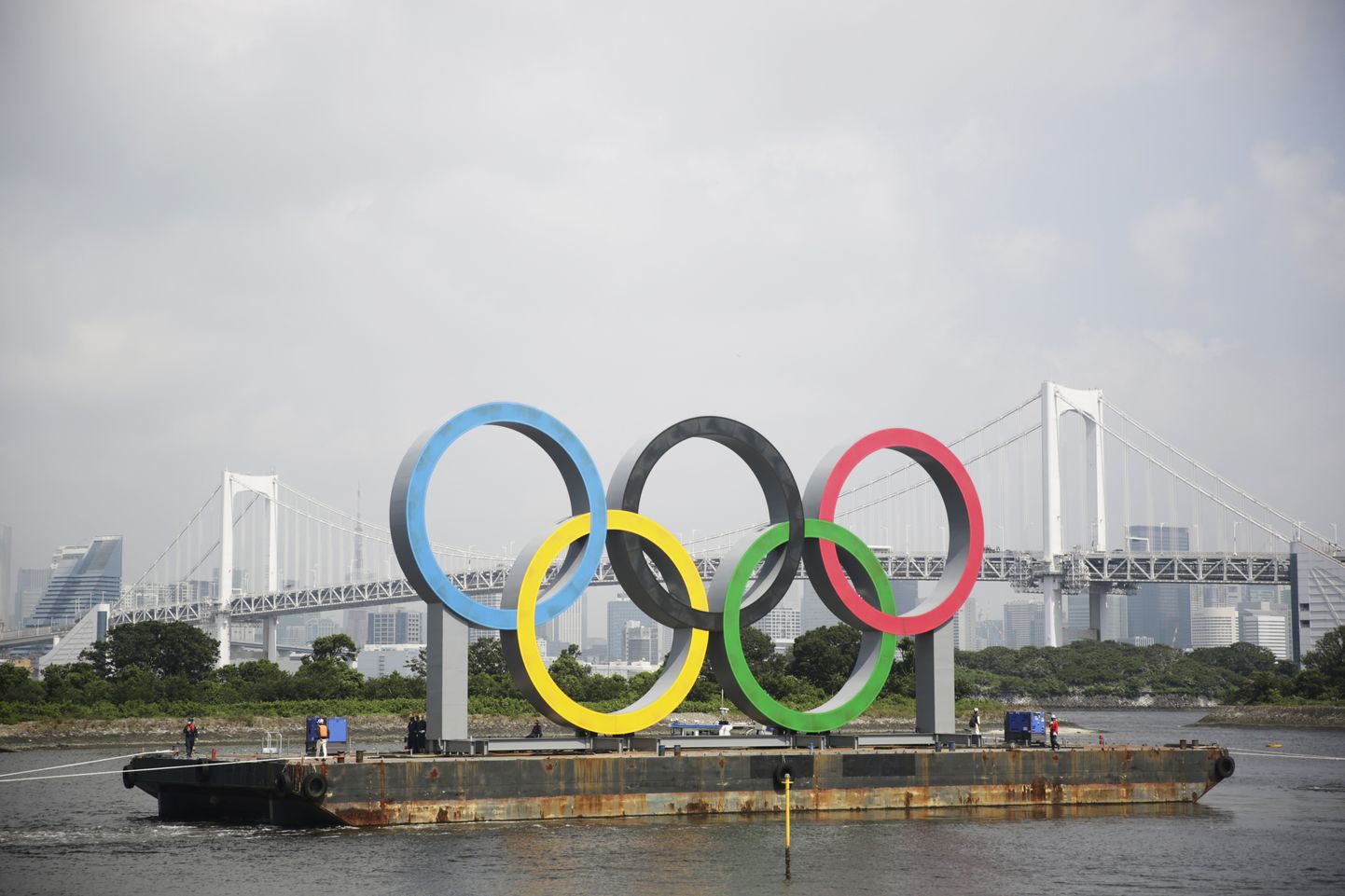 Olümpiarõngad Tokyos.