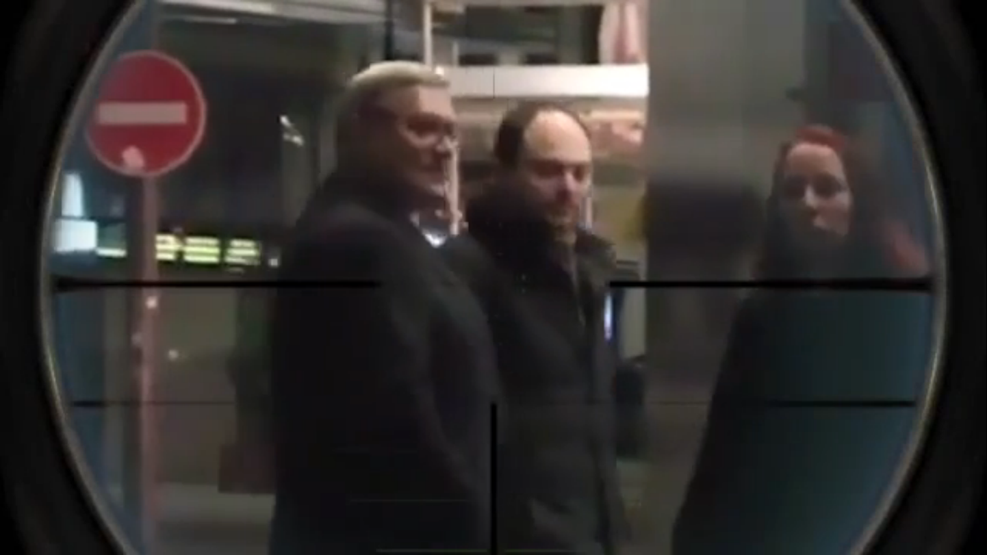Видеозапись сопровождалась подписью: «Касьянов приехал в Страсбург за деньгами для российской оппозиции. Кто не понял, тот поймет!».