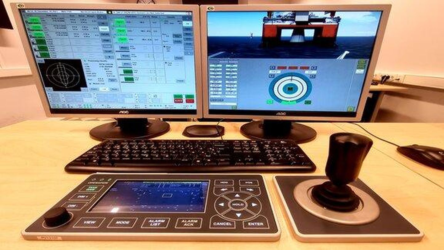 Dünaamilise positsioneerimise õppeseadmed Mereakadeemia laevajuhtidele mõeldud simulaatorikeskuses
