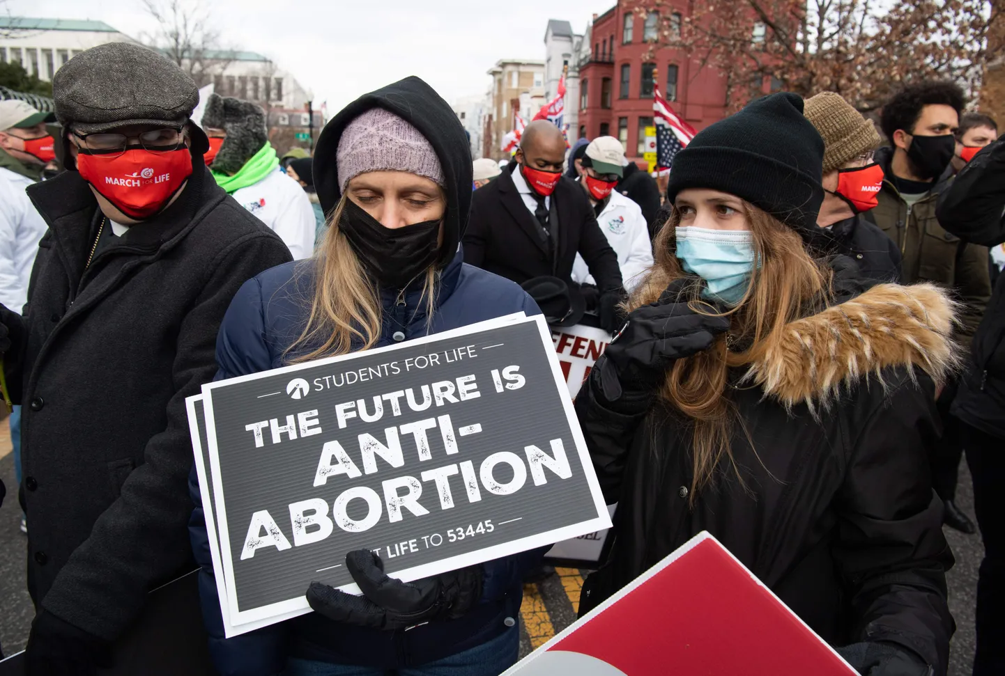 Abordivastased meeleavaldajad USA ülemkohtu juures Washingtonis tänavu jaanuaris.