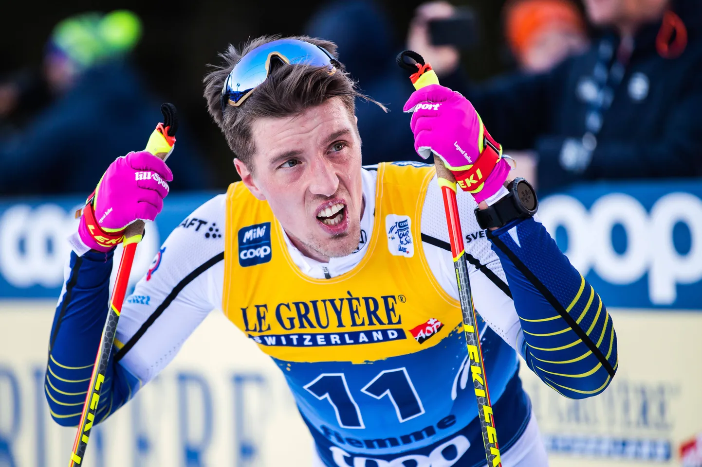 Rootsi murdmaamees Calle Halfvarssonil on külmetatud kehaosa tõttu meeles mõlkunud isegi tippspordist loobumine.