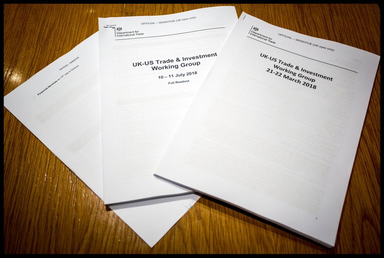 Dokumendid USA ja Ühendkuningriigi kaubandusläbirääkimiste kohta.