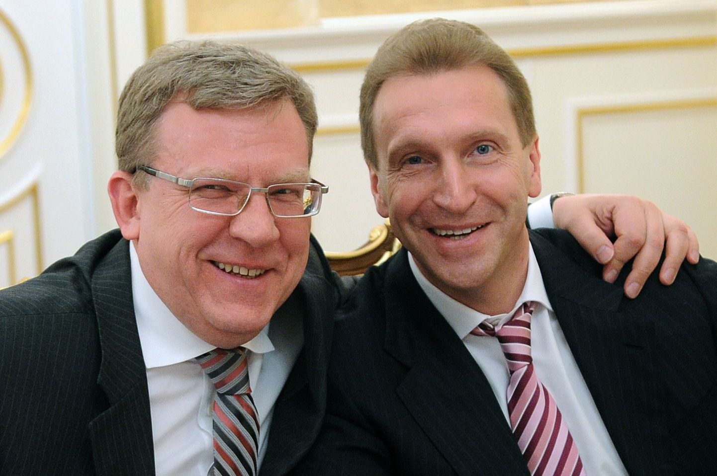 Rahandusminister Aleksei Kudrin (vasakul) koos esimese asepeaministri Igor Šuvaloviga.
