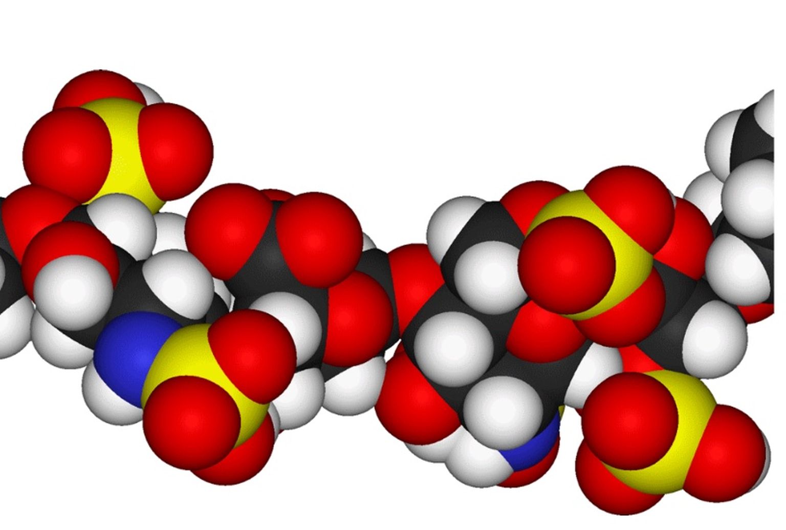 Hepariini molekuli mudel