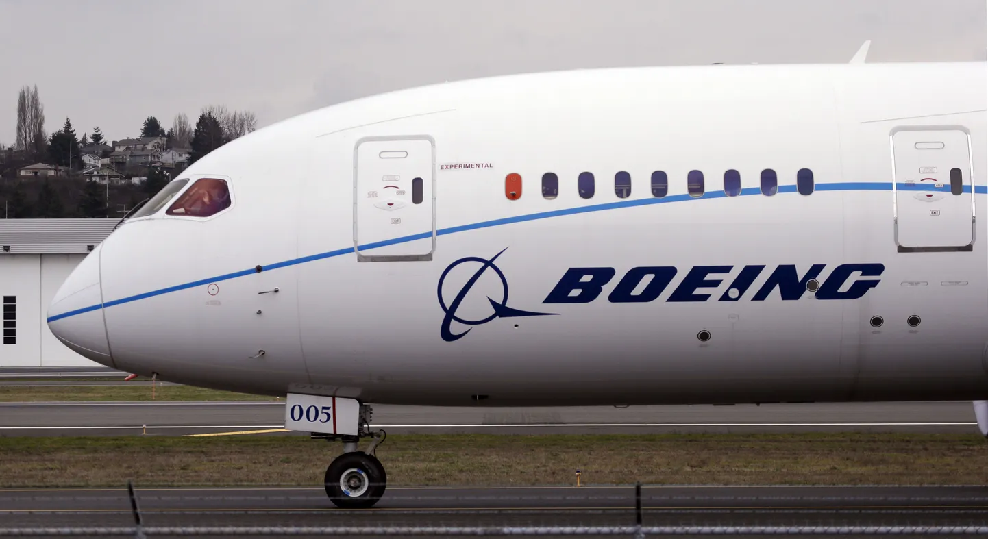 Boeing 787 testsõidul.