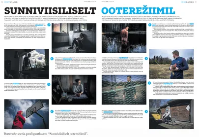 Tairo Lutteri fotoseeria «Sunniviisiliselt ooterežiimil» kevadel Arteris. 2020.