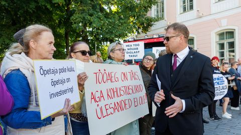 Õpetajad tulevad tänavatele