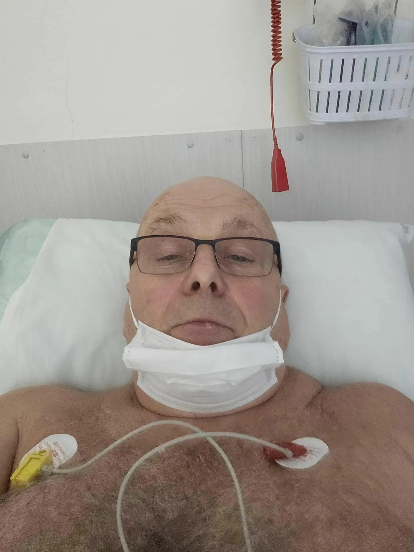 Einar Vallbaum 14. märtsi õhtul Rakvere haiglas.