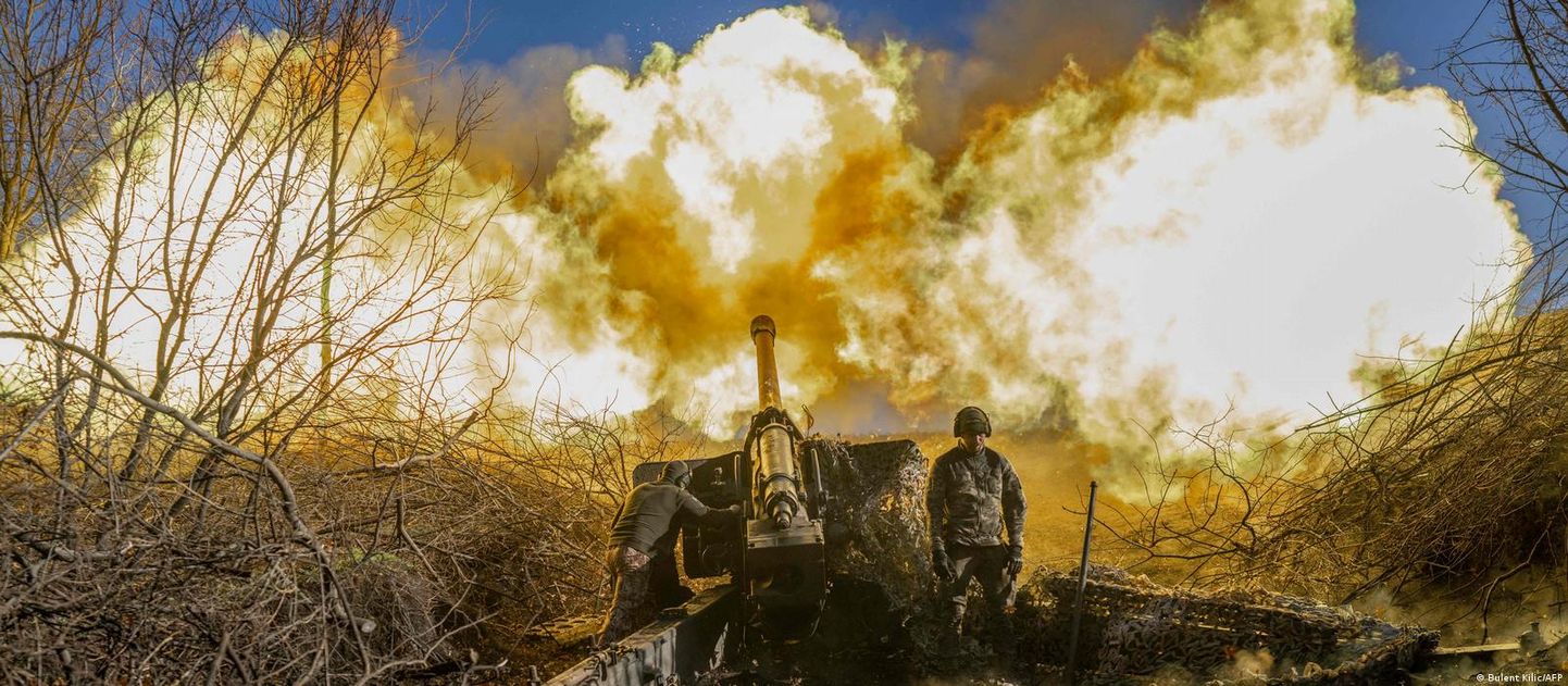 Украинская артиллерия в Бахмуте