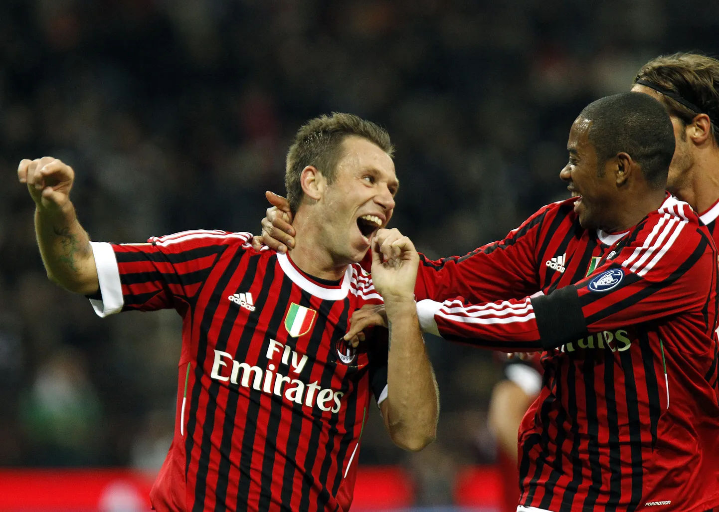 Antonio Cassano (vasakul) loodab sellel hooajal veel väravaid tähistada.