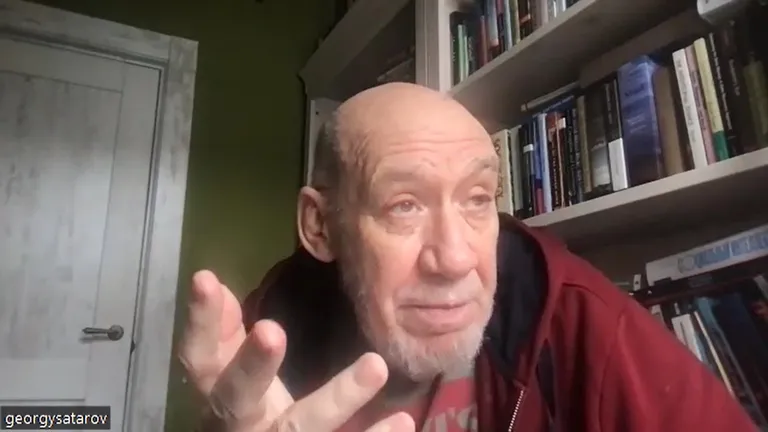 Советник Бориса Ельцина, президент фонда «Индем» Георгий Сатаров во время интервью для Rus.Postimees в марте 2023 года.