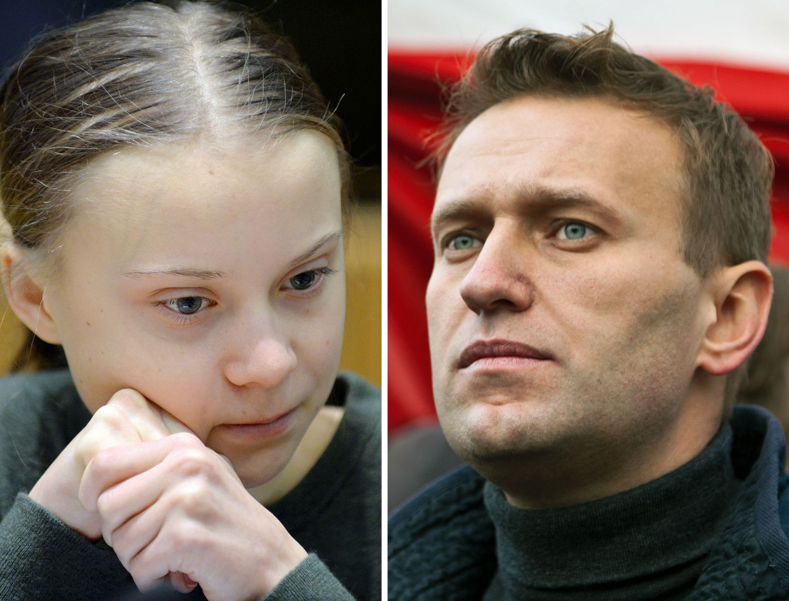 Грета Тунберг и Алексей Навальный