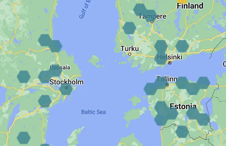 Flood Hubi kaardil on näha ka Eestis kaetud piirkonnad.
