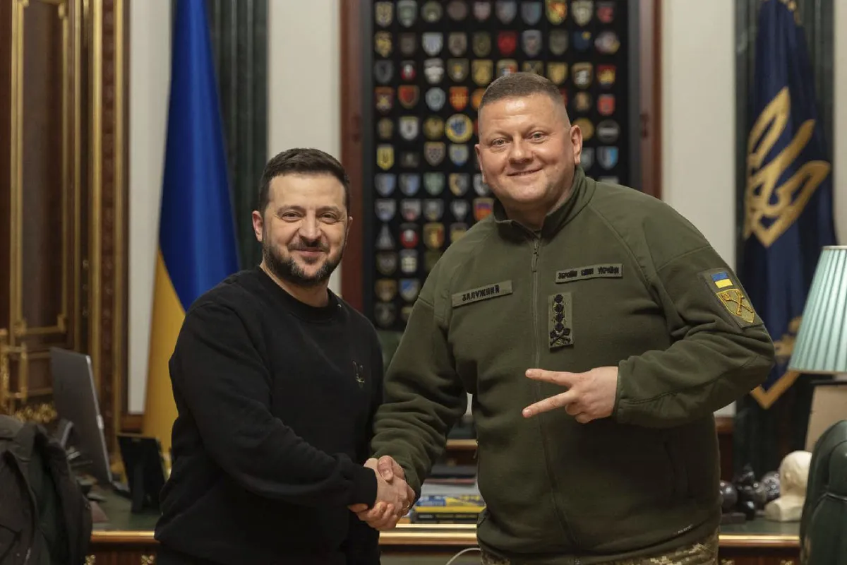 At times of war, the political commander must have a good relationship with the military commander. If there’s tension, the military commander usually goes. Ukraine's President Volodymyr Zelensky (L) shaking hands with Commander-in-Chief of the Armed Forces of Ukraine, Valeriy Zaluzhnyi during their meeting in Kyiv in February 2024.