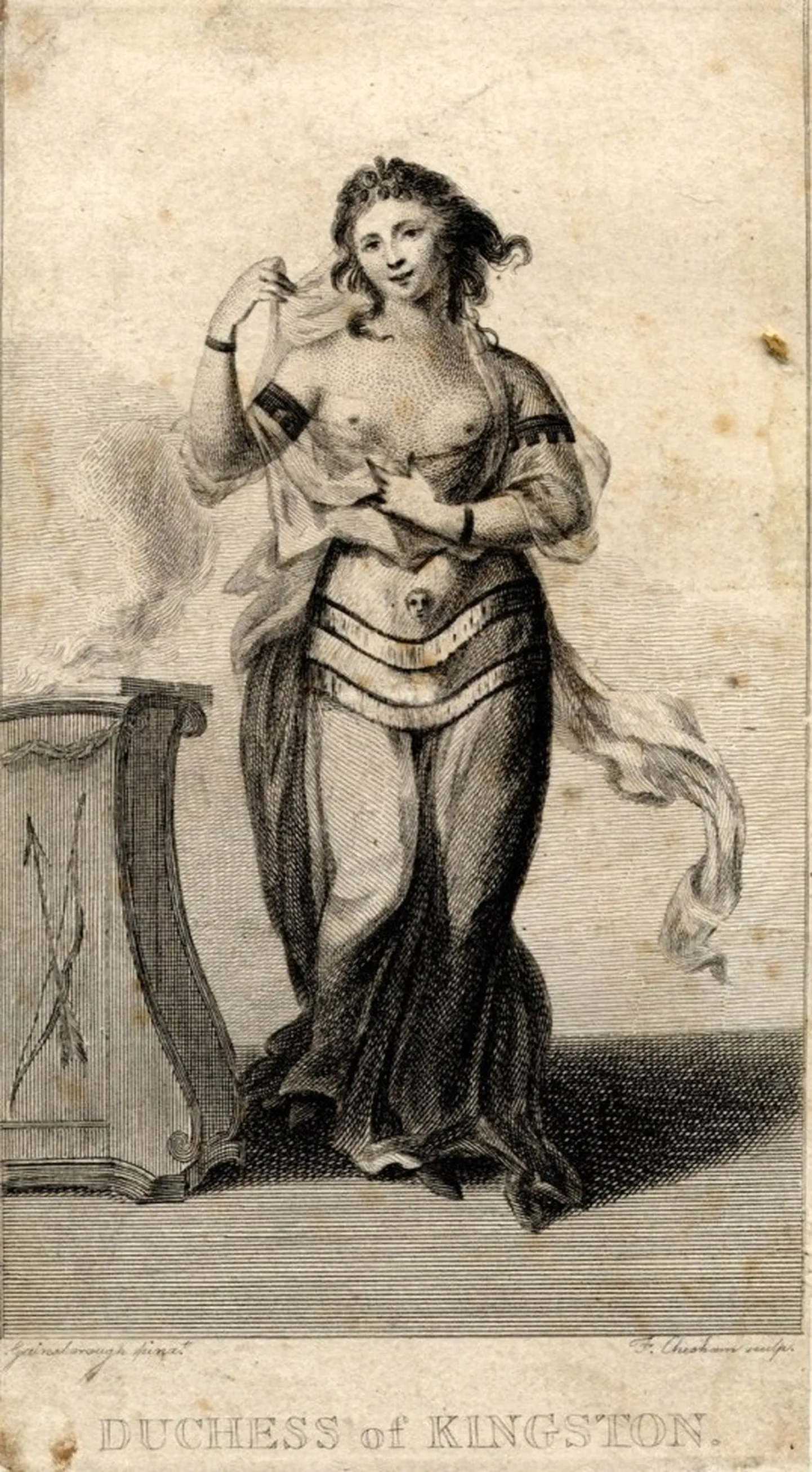 Elizabeth Chudleigh maskiballil. 1749.