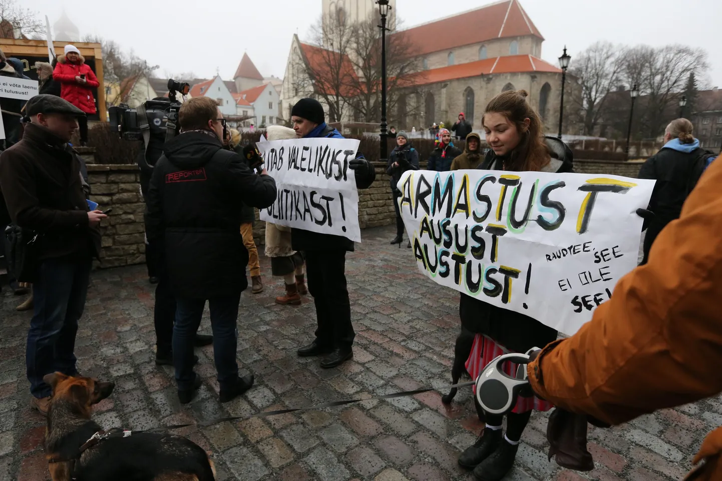 Rail Balticu vastane meeleavaldus