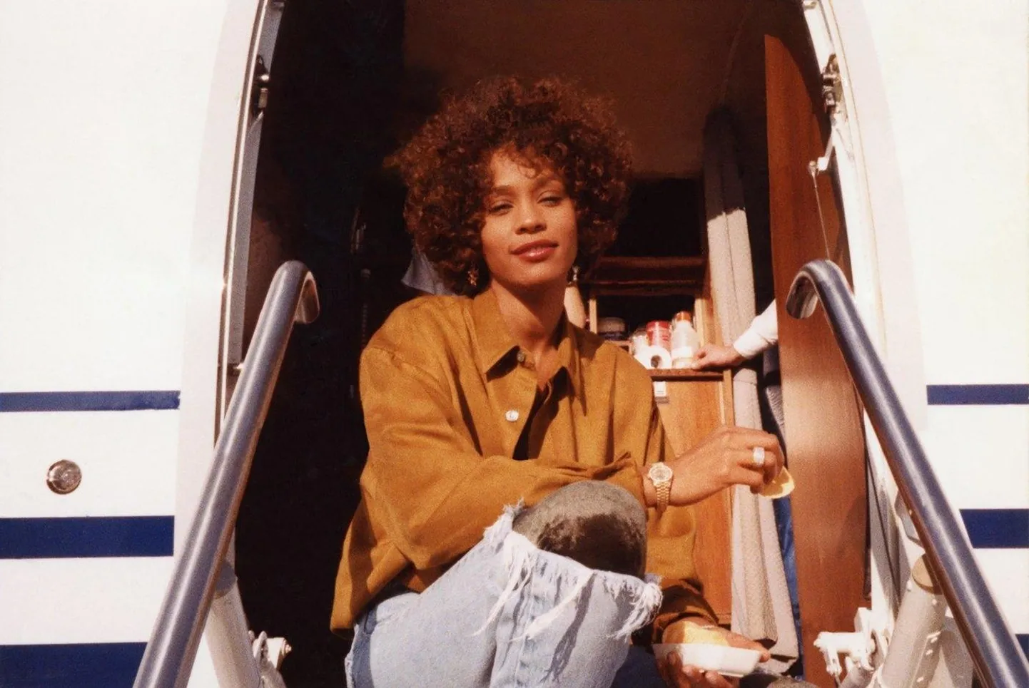 Whitney Houston kroonikakaadril dokumentaalfilmis «Whitney». Kõik paistab veel hea olevat.