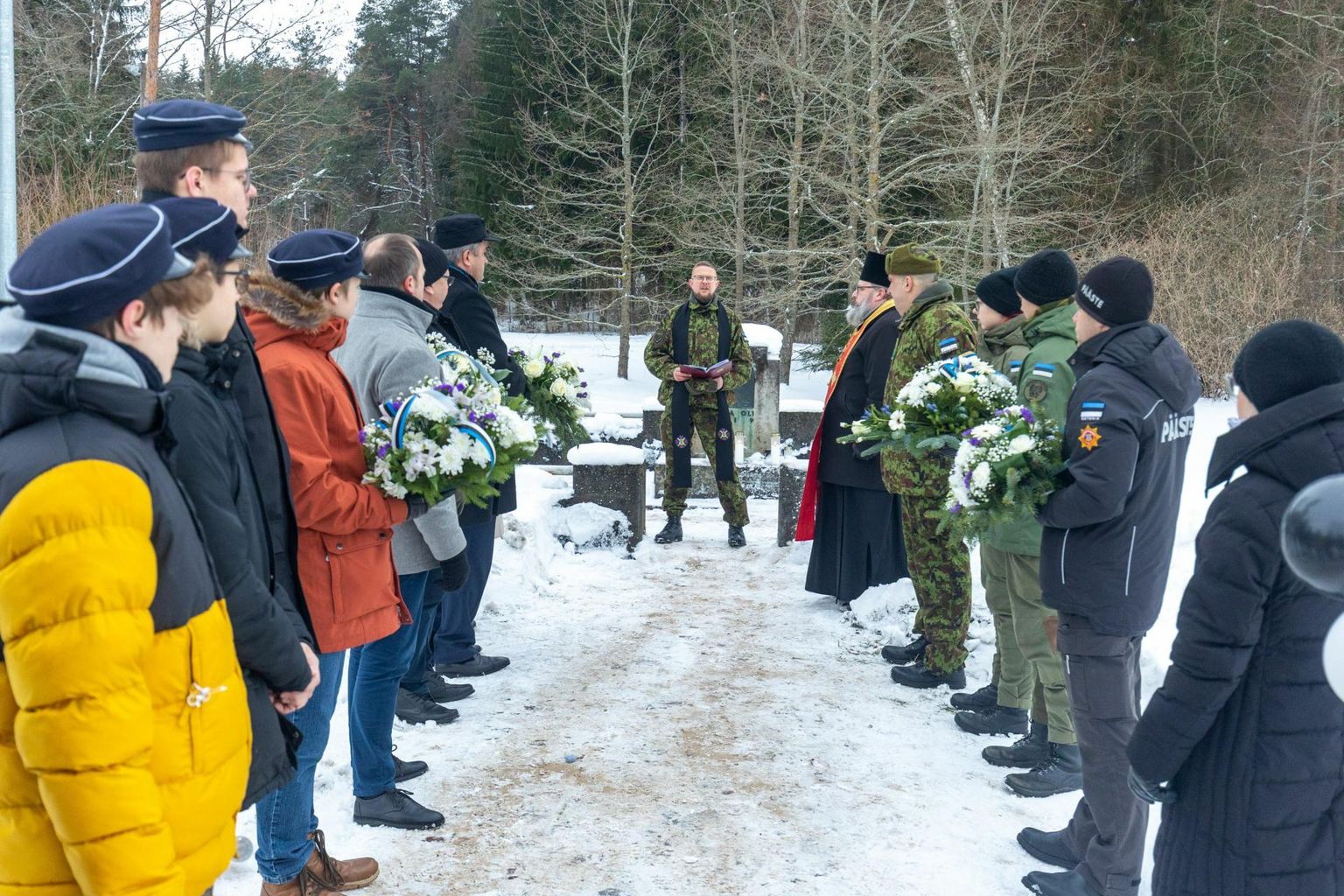 Mälestusjumalateenistusel teenis kaitseliitlasest EELK Viru praostkonna praost ja Rakvere Kolmainu koguduse õpetaja Tauno Toompuu.