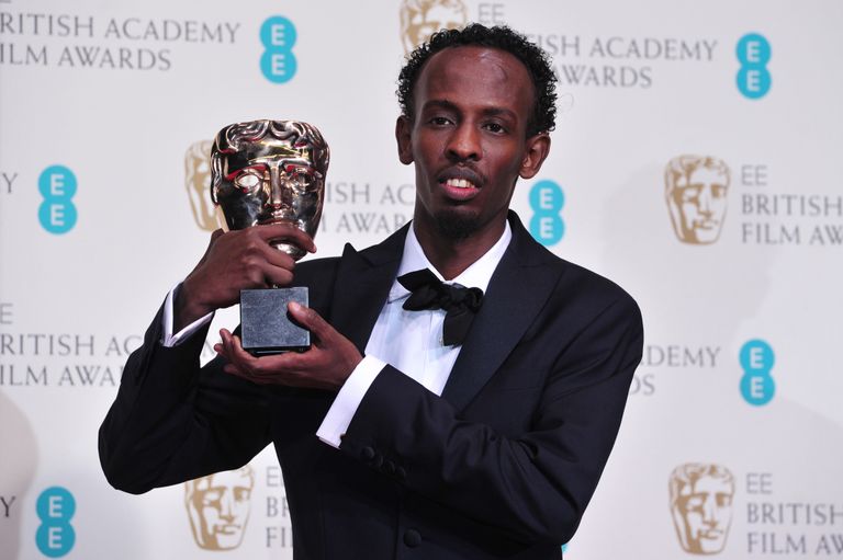 Somaalia näitleja Barkhad Abdi parima meeskõrvalosa BAFTAga.