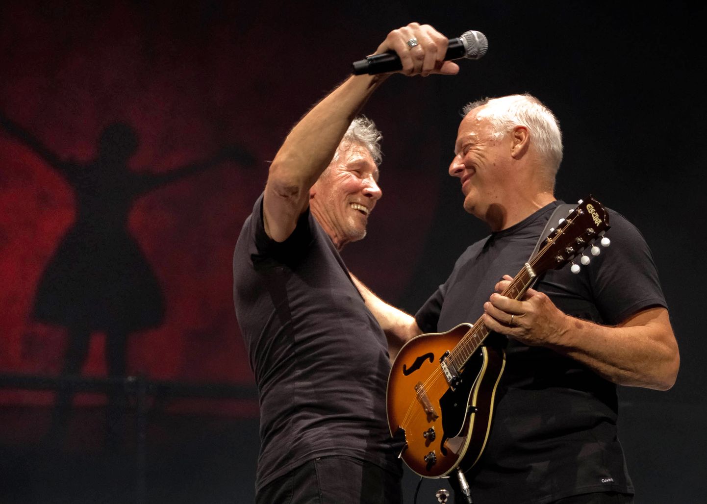 Pink Floydist tuntud David Gilmour ja Roger Waters.