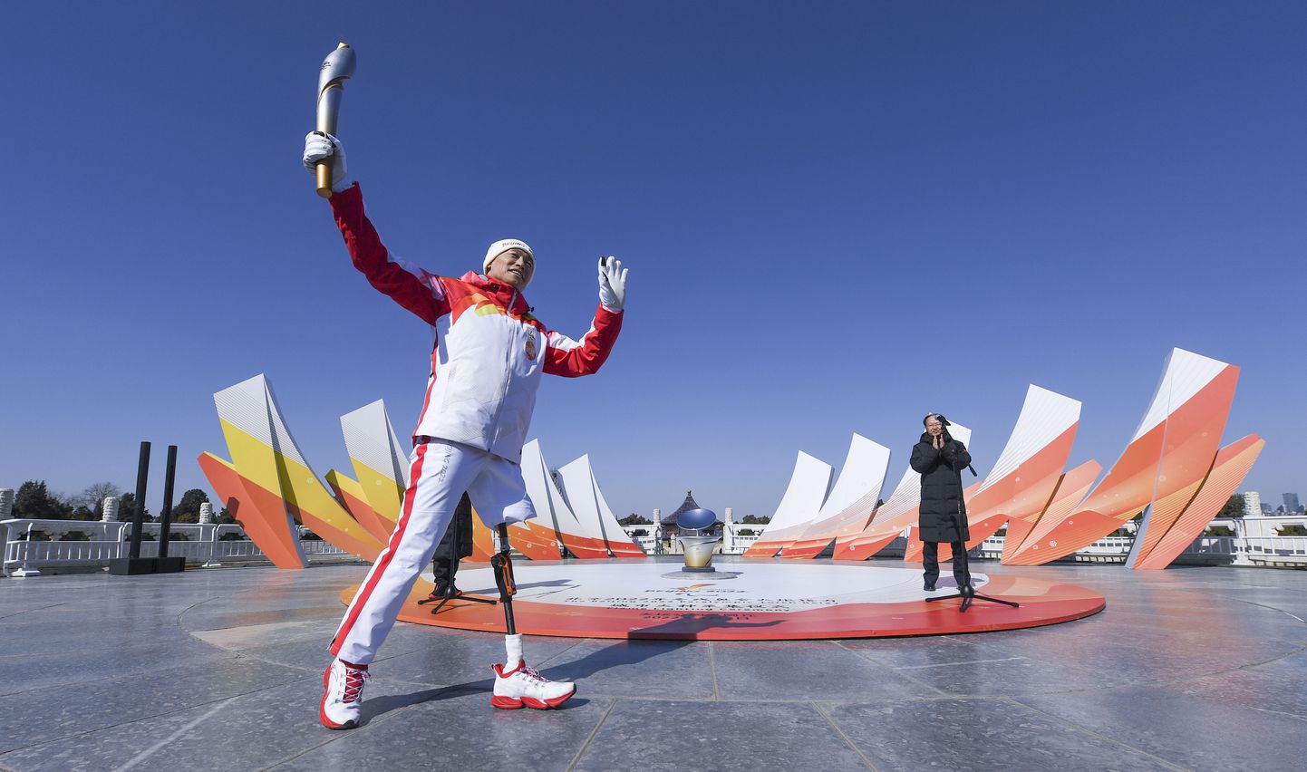 Paraolümpiatuli Pekingis. Foto on illustratiivne.