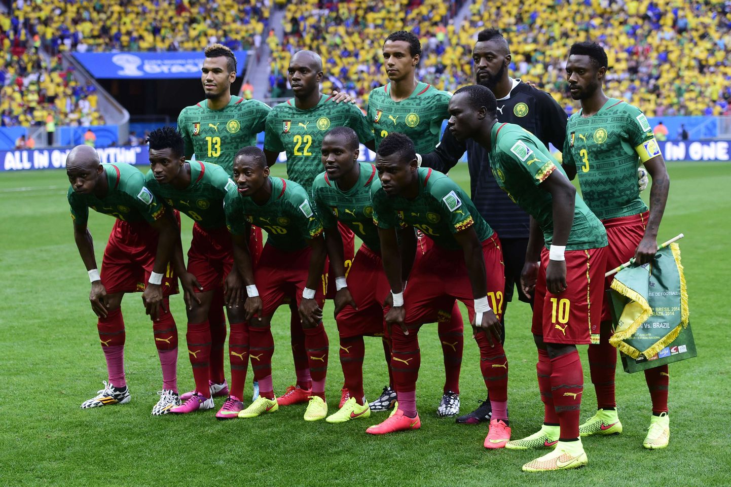 Kameruni koondise mängijad.
