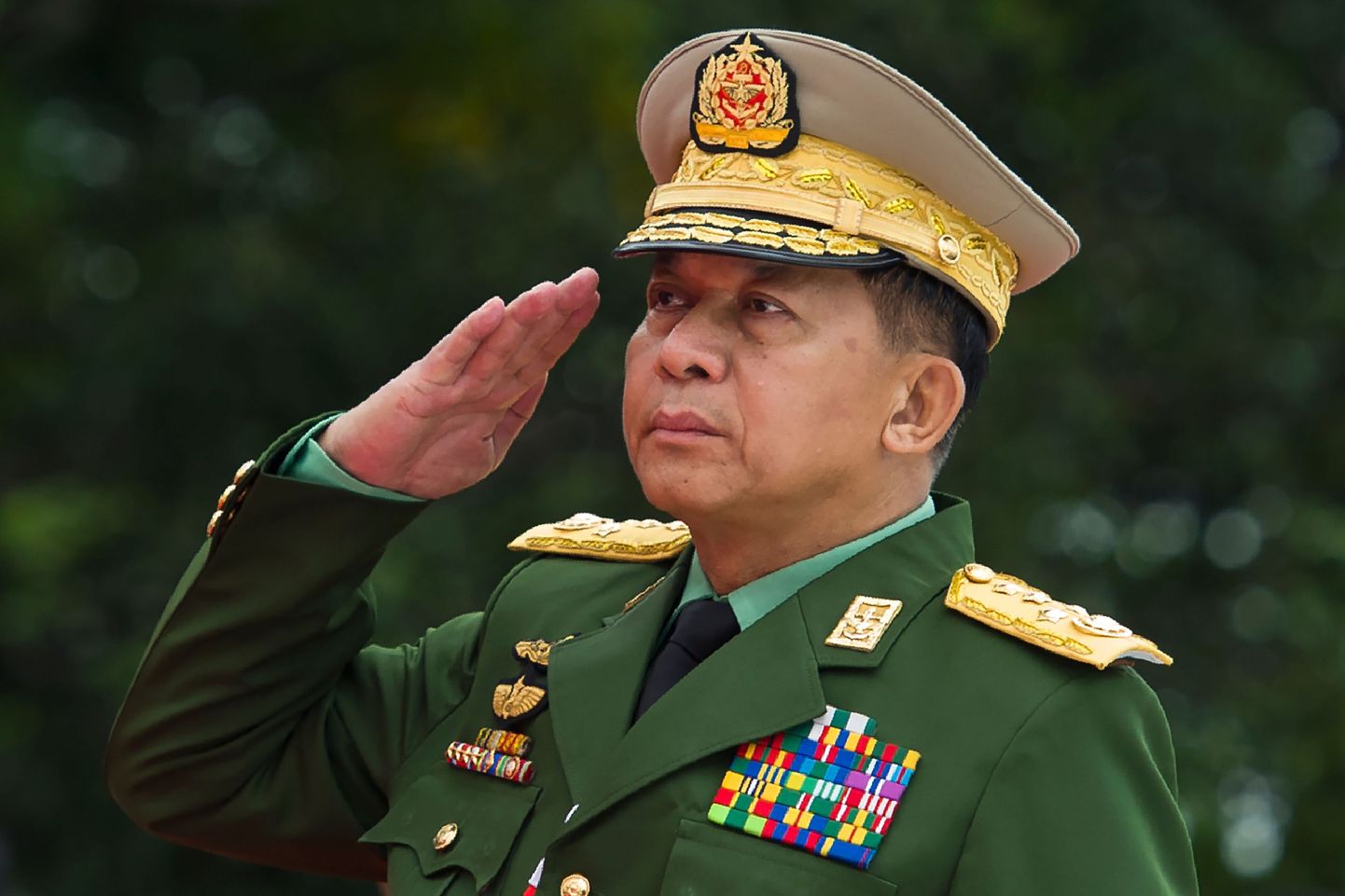 Myanmari relvajõudude ülem kindral Min Aung Hlaing 2018. aasta juunis.