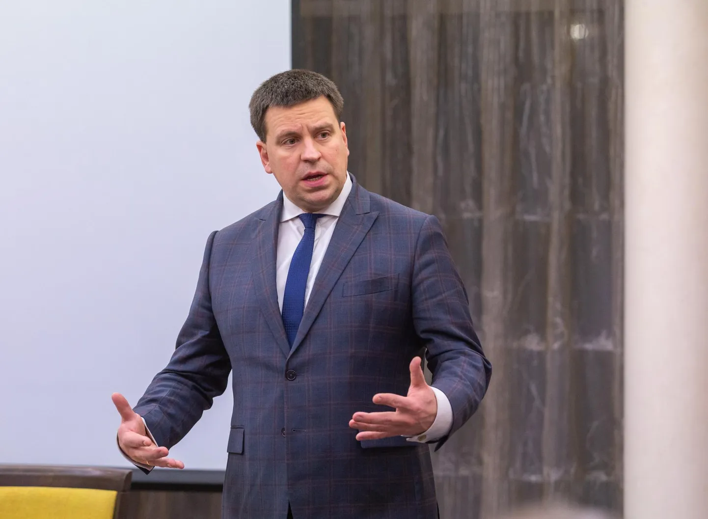 Председатель Центристской партии Юри Ратас.