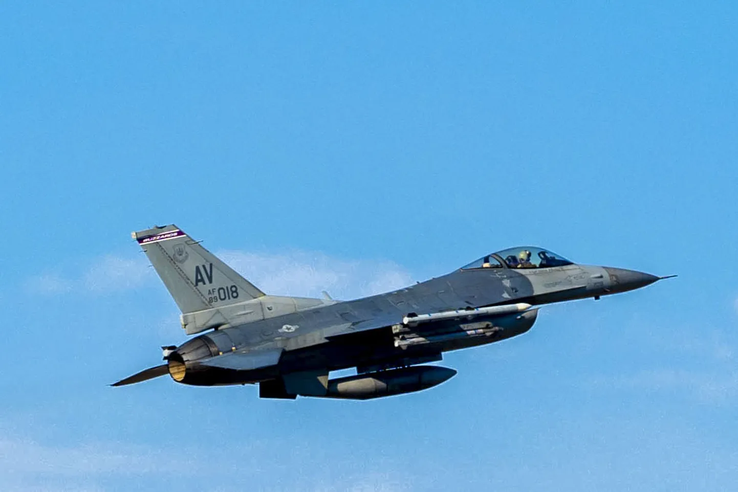 Ameerika Ühendriikide Air Force F-16. Foto on loo juures illustreeriv.