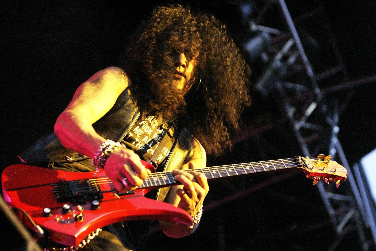 Ansambli Guns´n´Roses algkoosseisu kuulunud kitarrist Slash.